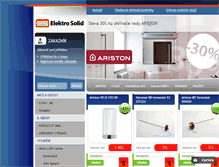 Tablet Screenshot of eshop.elektrosolid.cz